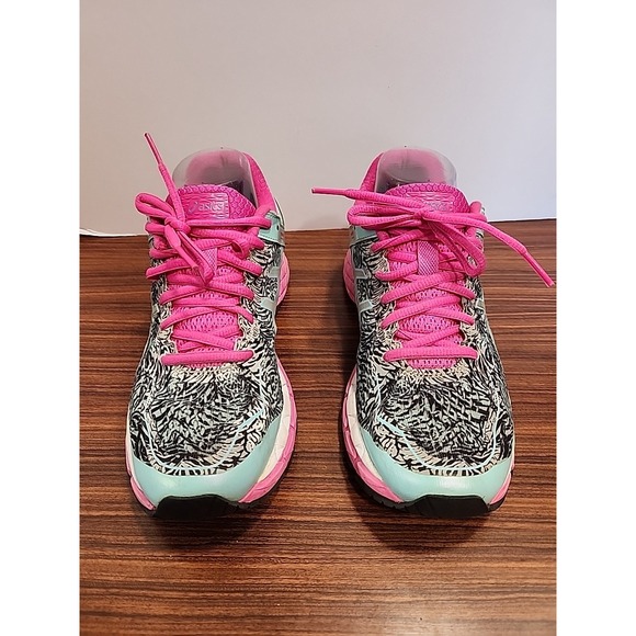 Women's ASICS GEL-Kayano 22 Lite-Show Aqua Splash/Pink‎ Glow Running Shoes US 8 - Picture 1 of 8